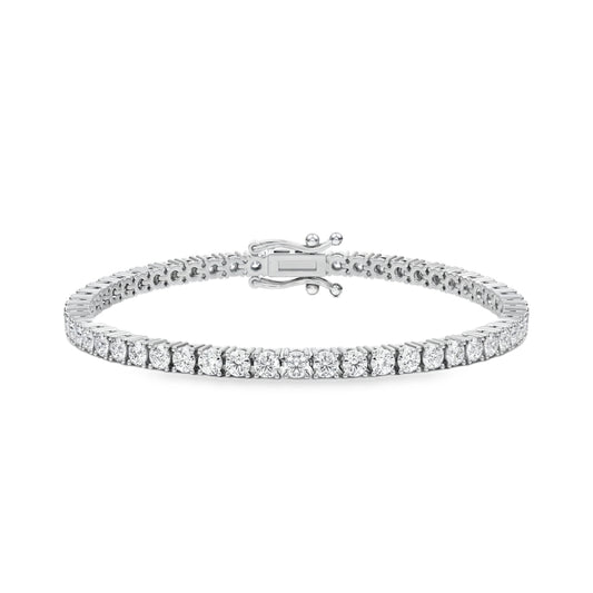 04.01 Cttw. 14K White Gold Diamond Tennis Bracelet