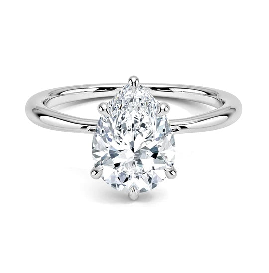 0.52 Ct. 14K White Gold Diamond Engagement Ring