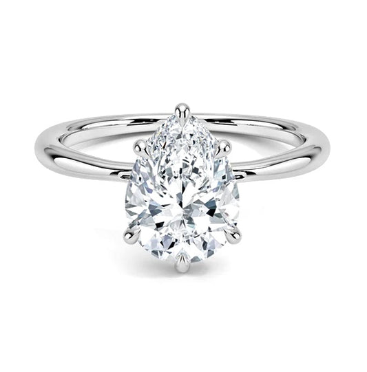 0.50 Ct. 14K White Gold Diamond Engagement Ring