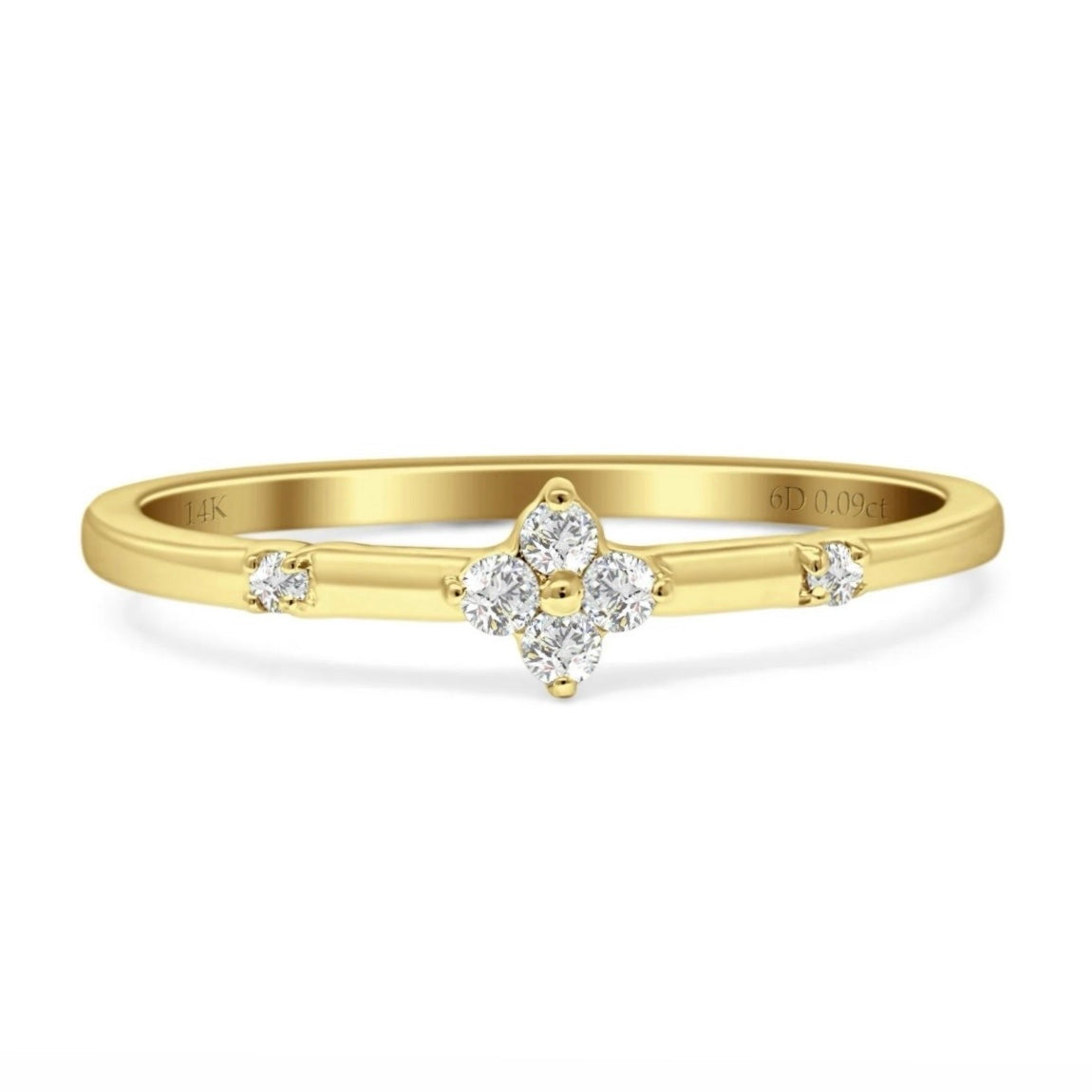 14K Gold Diamond Wedding Ring