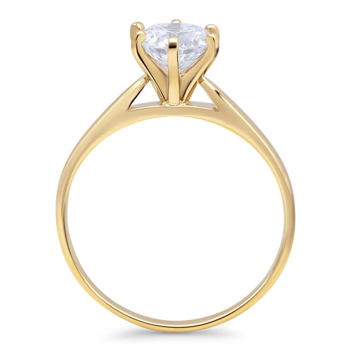 1.05 Ct. 14K Yellow Gold Lab Grown Diamond Engagement Ring