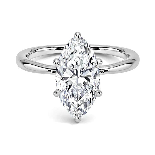 0.60 Ct. 14K White Gold Diamond Engagement Ring