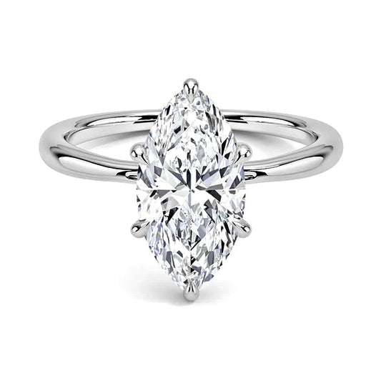 0.60 Ct. 14K White Gold Diamond Engagement Ring