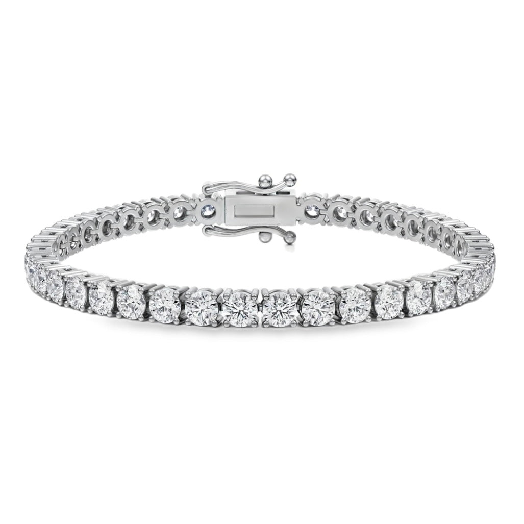 08.78 Cttw. 14K White Gold Diamond Tennis Bracelet