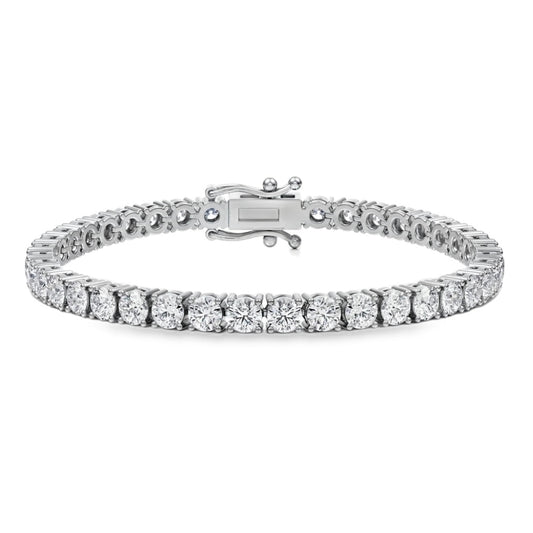 08.78 Cttw. 14K White Gold Diamond Tennis Bracelet