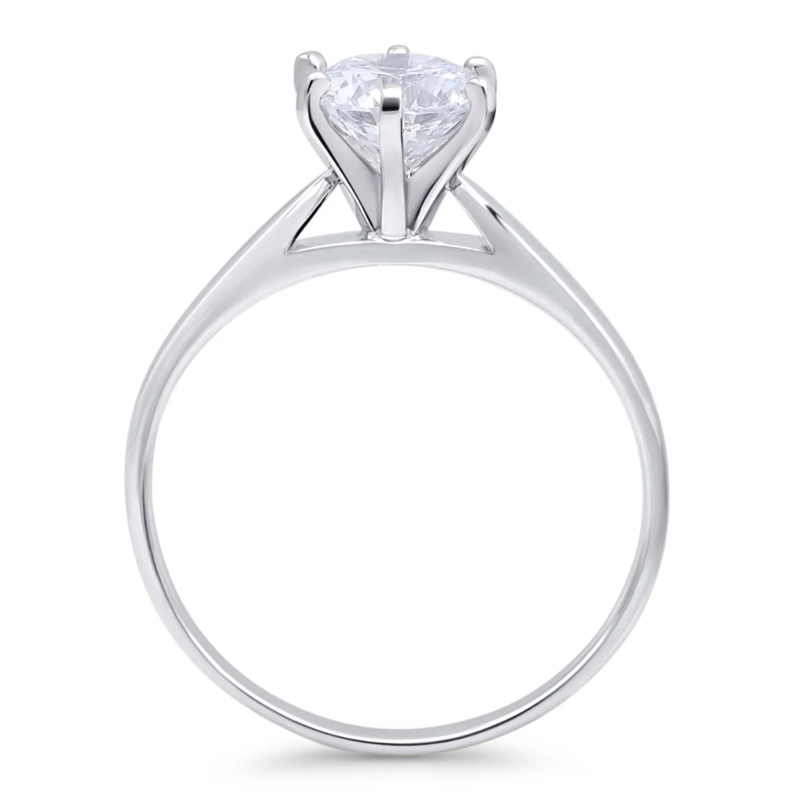 1.05 Ct. 14K White Gold Lab Grown Diamond Engagement Ring