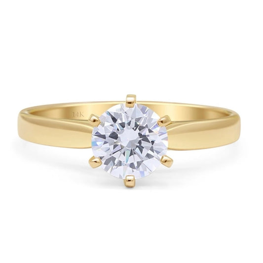 1.05 Ct. 14K Yellow Gold Lab Grown Diamond Engagement Ring