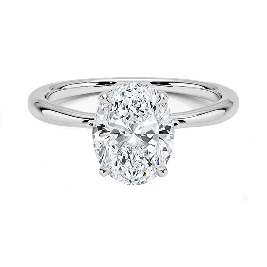 0.91 Ct. 14K White Gold Diamond Engagement Ring