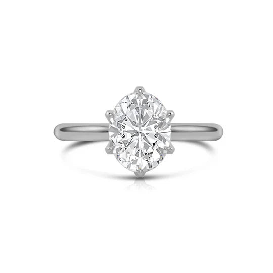 0.80 Ct. 14K White Gold Diamond Engagement Ring