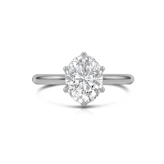 0.96 Ct. 14K White Gold Diamond Engagement Ring