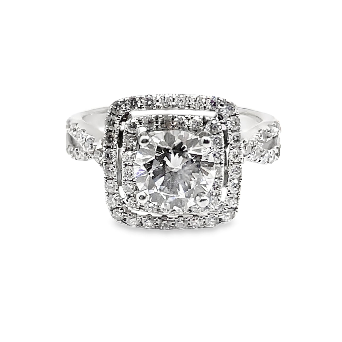 1.25 Ct. 14K White Gold Lab Grown Diamond Engagement Ring