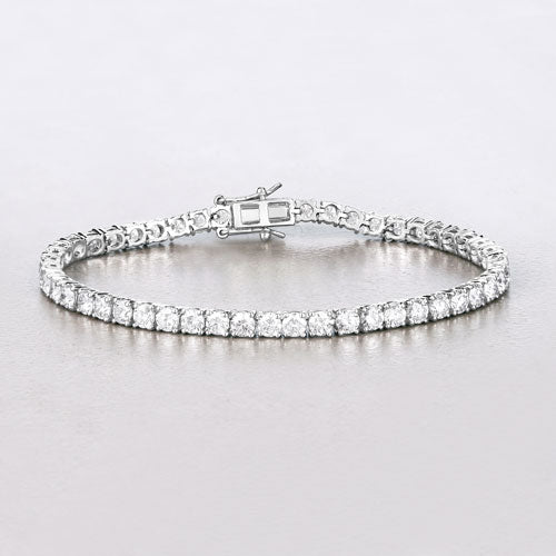 7.00 Cttw. 14K White Gold Lab Grown Diamond Tennis Bracelet