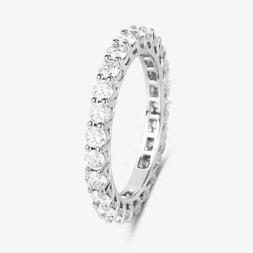 1.50 Cttw. 14K White Gold Lab Grown Diamond Eternity Ring