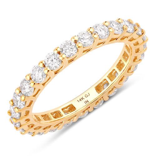 1.50 Cttw. 14K Yellow Gold Lab Grown Diamond Eternity Ring