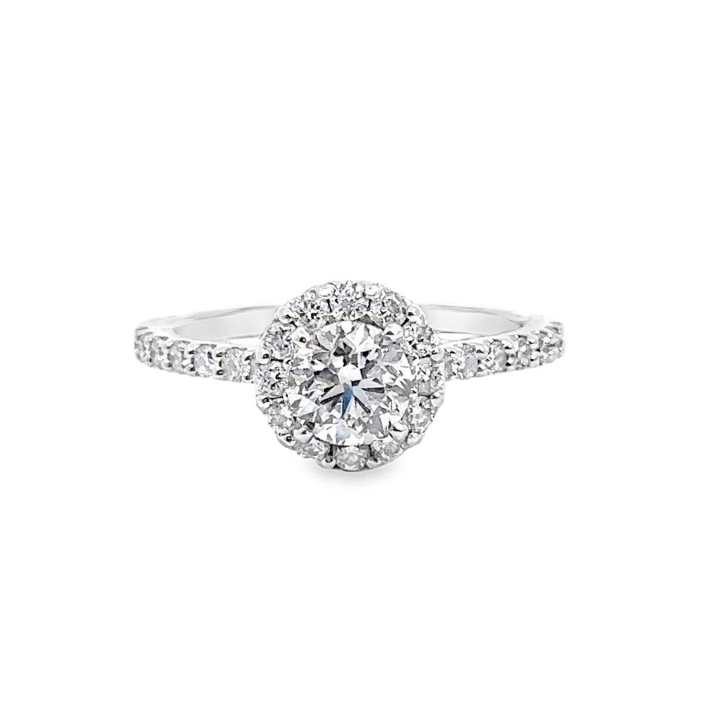 0.75 Ct. 14K White Gold Lab Grown Diamond Engagement Ring