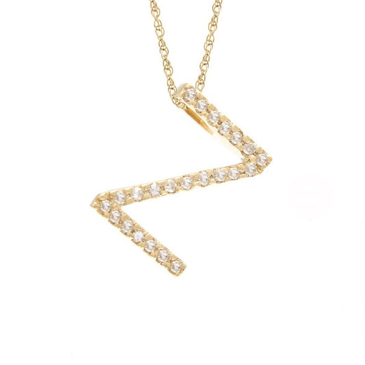 Initial Z Diamond Necklace